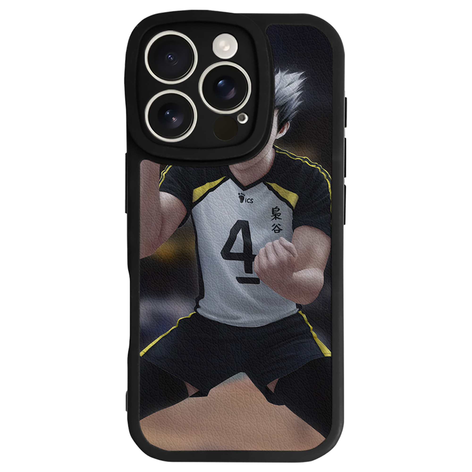 （画像用） ハイキュー!! Haikyu!! 【iPhone 16シリーズ対応】シリコンスマホケース（レザー調） 材質：シリコン